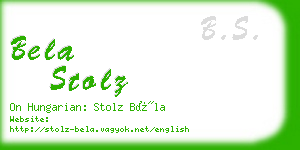 bela stolz business card